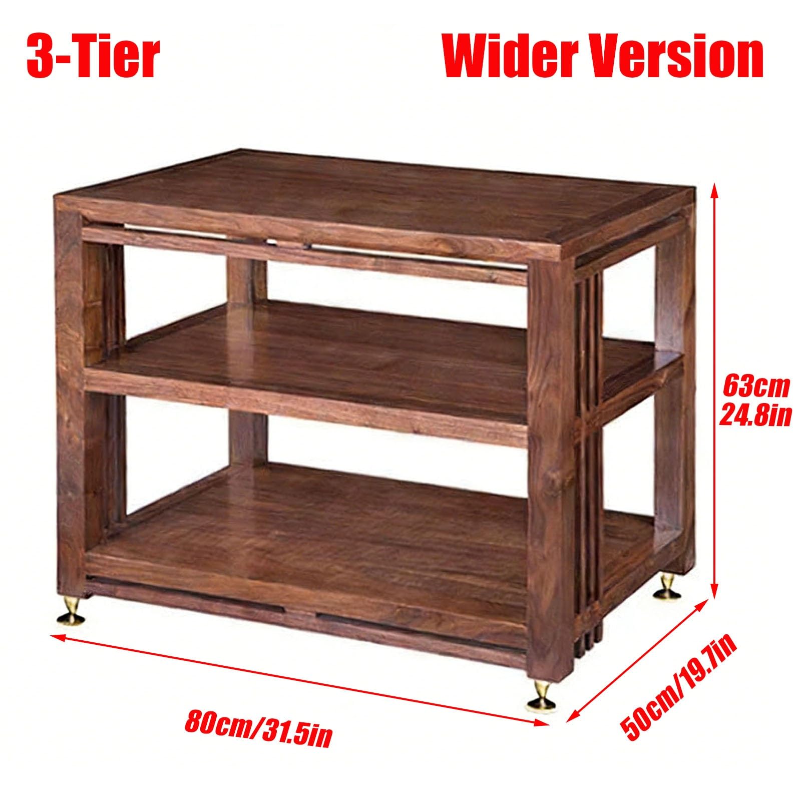 Armoire de Rangement multimédia à Plusieurs Niveaux avec Pieds amortisseurs et Conception Ouverte pour l'organisation du matériel Audio-vidéo