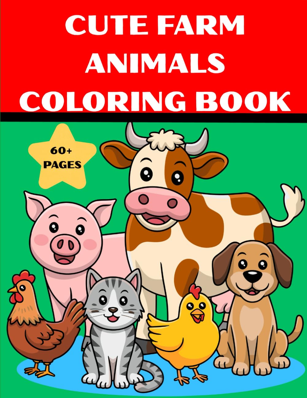 CUTE FARM ANIMAL COLORING BOOK