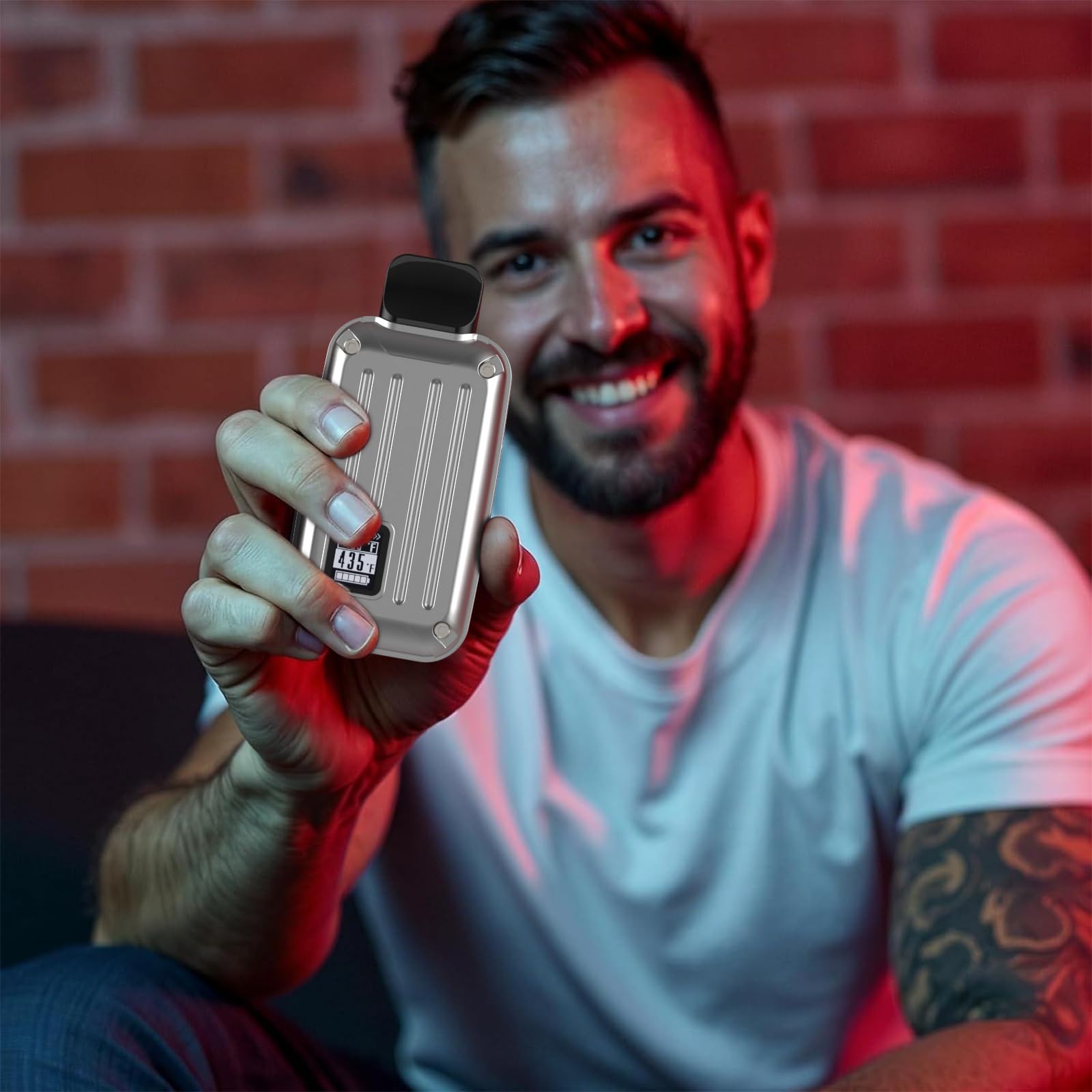 Vaporizer Kräuter | MEDGRAM Präzise Temperatureinstellung 93-220℃ | LCD Display | Magnetisches Slide-In-Mundstück | Einfache Reinigung