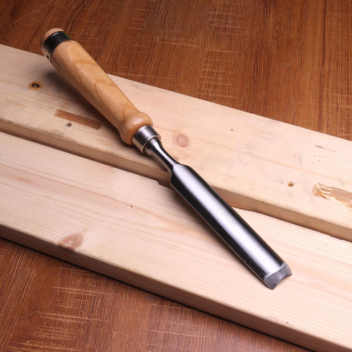 Atoplee Wood Carving Gouge Chrome Vanadium Steel Semi-Circular Carpenter Woodworking Chisel (25mm(1"))