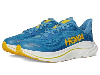 Hoka Kids Clifton 10 (Big Kid) Kids Shoes Alpine Blue/Foggy Night : 6 Big Kid M, Textile