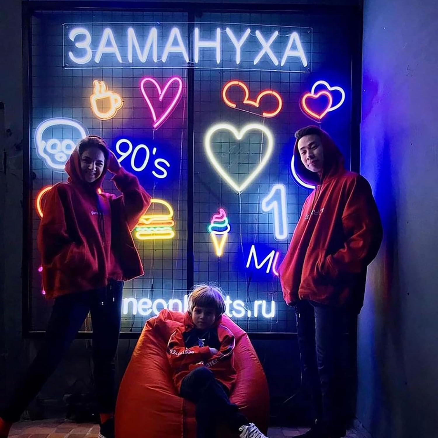 Neonowy znak świetlny, neonowy znak do dekoracji, wiszące, podświetlane litery, USB LED znak na przyjęcie urodzinowe, do sypialni, baru, dekoracja, prezent, neonowe światła na ściany, 40 x 25