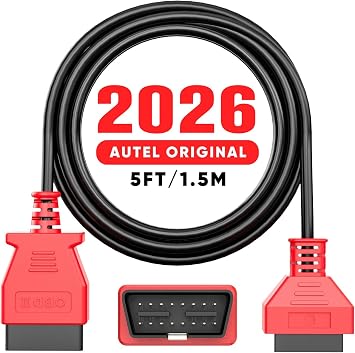 Autel OBD2 OBDII Extension Cable, 5ft 1.5M, 16 Pin OBD II Male to Female