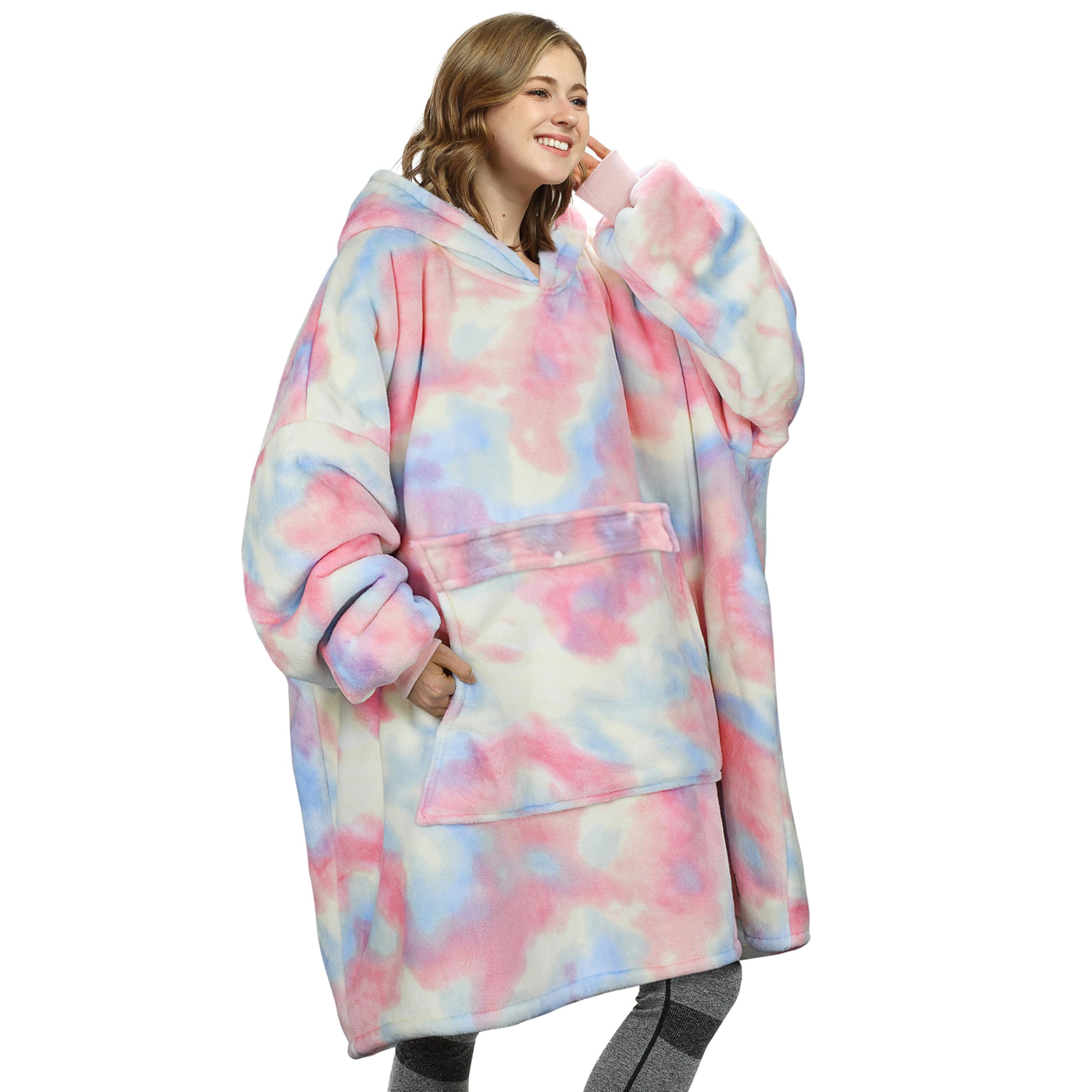 Catalonia boys Hoodie Sweatshirt Kids Oversized Blanket Sweatshirt, Sherpa Fleece Hoodie, Super Soft Warm Comfortable Pullover with Large Front Pocket for Boys Girls Teens (7-13 yr)