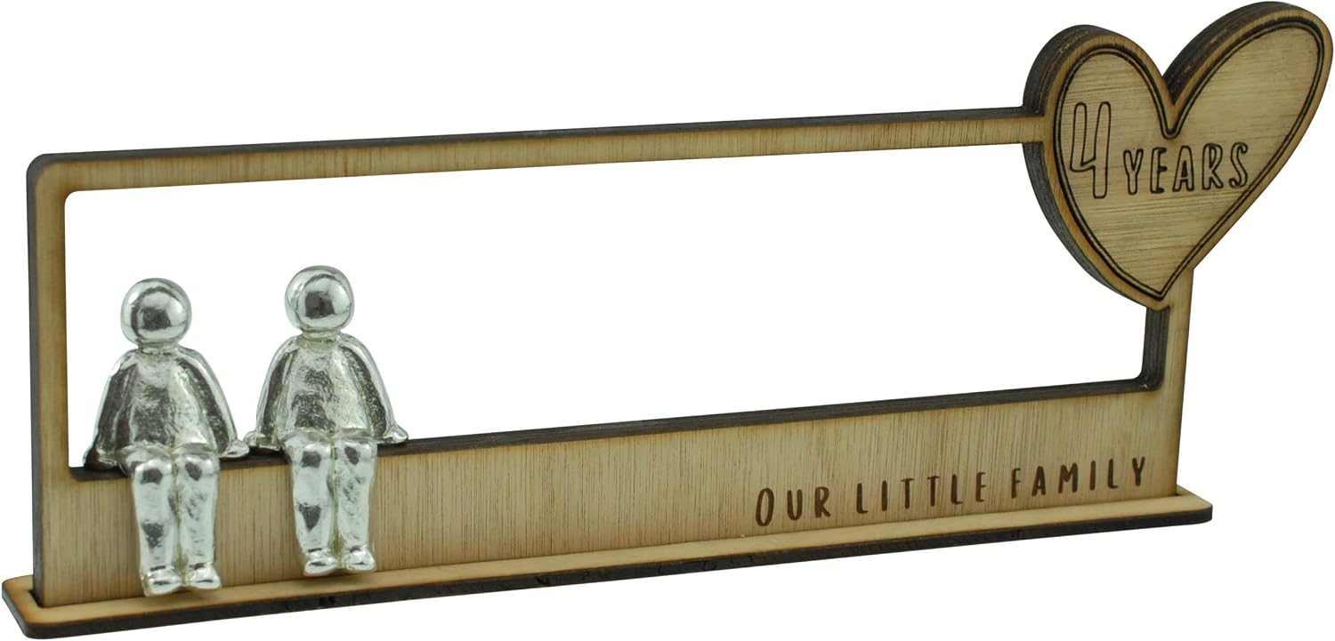 Pirantin 4 Year Our Little Family - 4th Anniversary Idea - Choose Your Own Family Combination (1 Child)