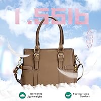 Vista 8 de Bolsos de mano de cuero de moda para mujer, bolso de hombro, asa superior, bolso de otoño Gris