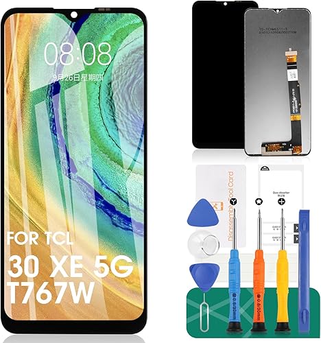 Para TCL 30 XE 5G Reemplazo de pantalla para TCL 30 XE 5G Pantalla LCD para T767W Pantalla táctil Digitalizador Asamblea reemplazo piezas de