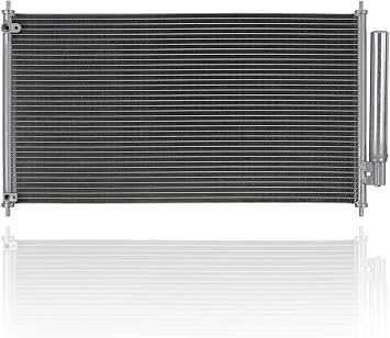 A/C Condenser - Pacific Best Inc. Compatible/Replacement for 4165 13-17 Honda Accord Sedan/Coupe - With Receiver & Dryer Parallel, Flow Construction