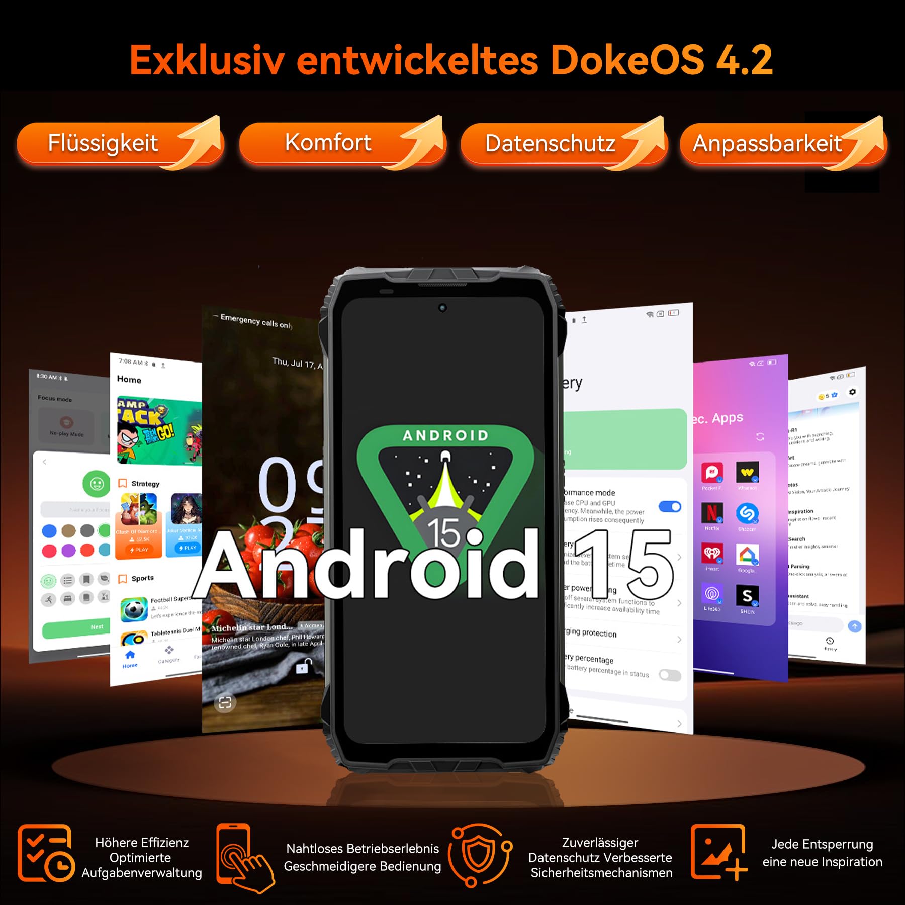 Blackview Xplore 2 Robustes 5G, 20000mAh Outdoor Smartphone Android 15,48GB+1TB Baustellenhandy, 6.73”FHD+ AMOLED 120Hz, 50MP+20MP, IP68/ Fingerabdruck/MTK 8300/NFC/467LM Outdoor Handy Ohne Vertrag