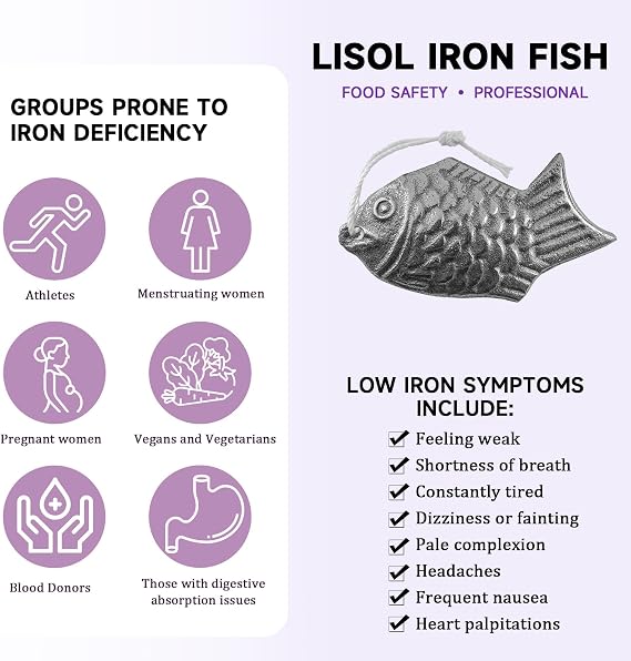 Iron Fish 2 Pack, Add Natural Sources of Iron to Food and Water, Effective and Safe Cooking Tool, Reduce The Risk of Deficiency for Vegans, Athletes, Pregnant Women