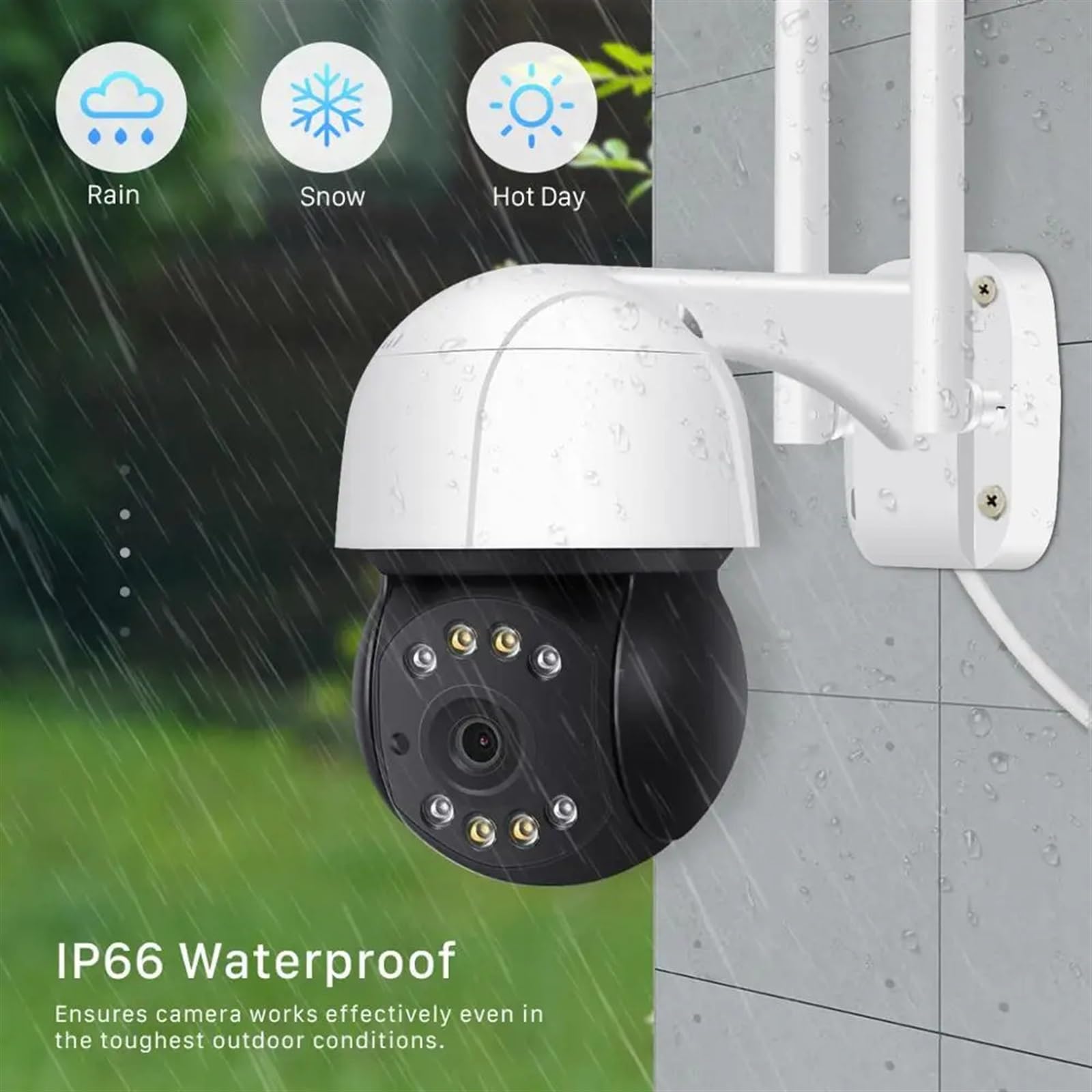 Kamera bezpieczeństwa zewnętrzna, 5MP 3MP kamera PTZ IP zewnętrzne automatyczne śledzenie nagrywanie dźwięku kamera telewizji przemysłowej 4X zoom cyfrowy AI wykrywanie człowieka bezprzewodowa kamera