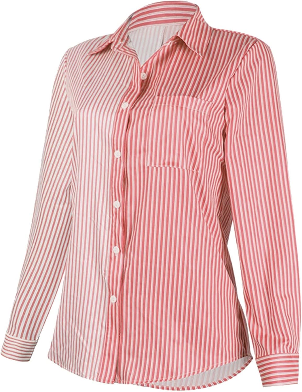 Baggy Soft Swim Button Spring Tops Women's Long-Sleeve Polyester Casual Blouse Tunic Printed Deep V Neck at  Women’s Clothing store