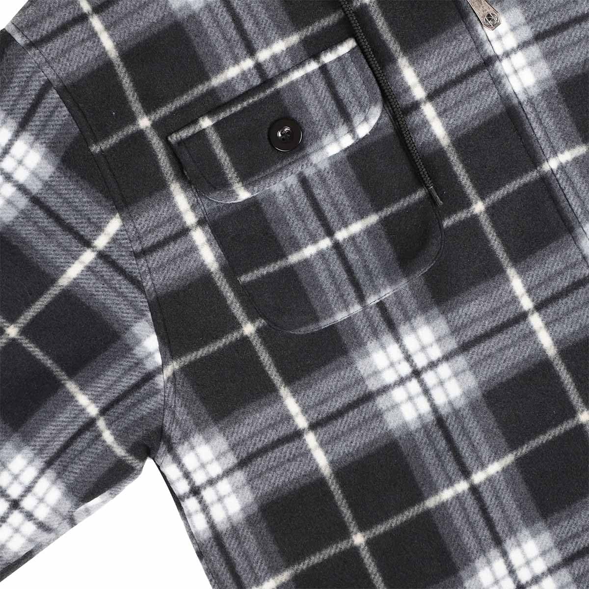 LeeHanTon Hoodies for Men Winter Warm Heavyweight Sherpa Lined Fleece Zip Up Hoody Jacket - Image 6