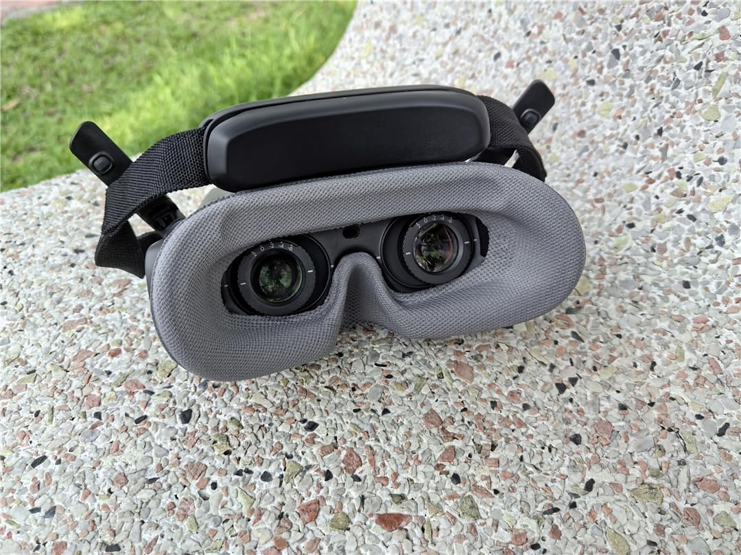 Hoes voor gezichtskussen/lensbescherming voor DJI Goggles 3, sponsschuim pad gezichtsvulling/lensdop vliegbril accessoires (grijs Hoes voor gezichtskussen/lensbescherming voor DJI Goggles 3, sponsschuim pad gezichtsvulling/lensdop vliegbril accessoires (grijs