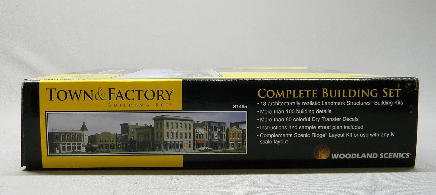 Woodland Scenics N Scale Town and Factory Building Set
