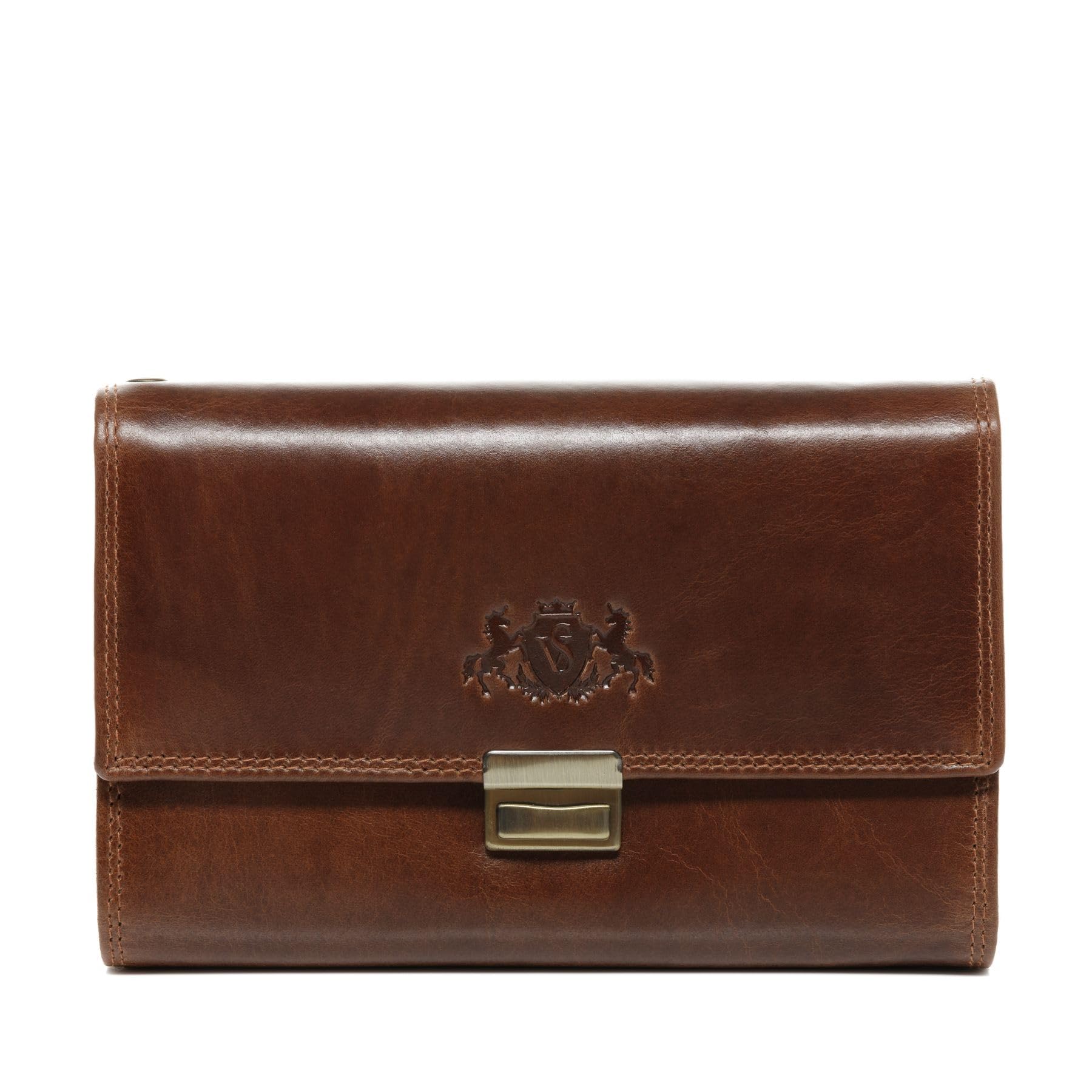 SID & VAIN Cartera de camarero de piel auténtica, monedero y funda para camarero Aberdeen Combi, compartimentos para camarero, monedero de piel para hombre y mujer, color marrón hecho a mano, marrón