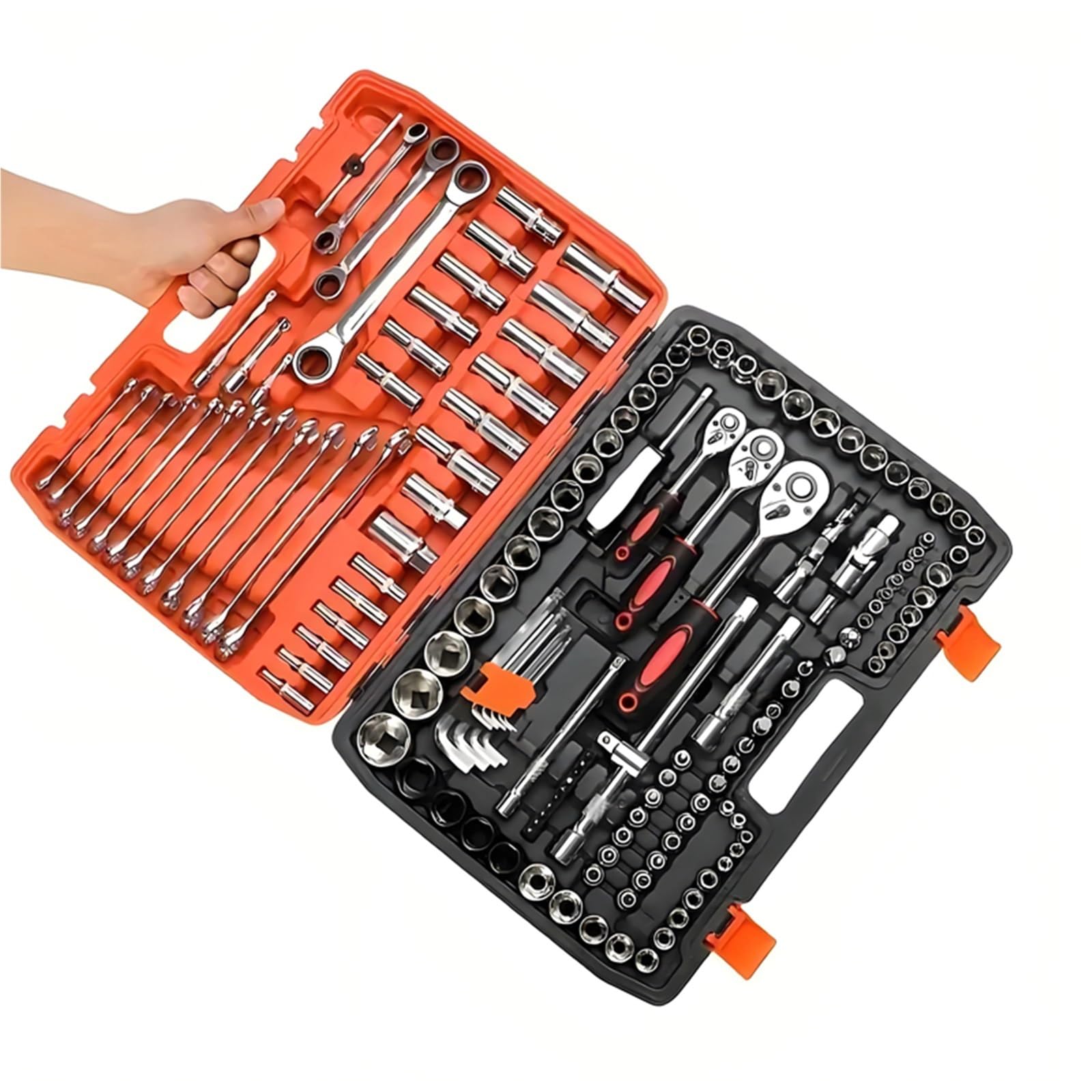 Set attrezzi da officina Kit Da 151 Pezzi Per Auto Bicicletta E Moto Set Di Strumenti Automobilistici Strumento A Cricchetto E Custodia Set Di Chiavi A Cricchetto