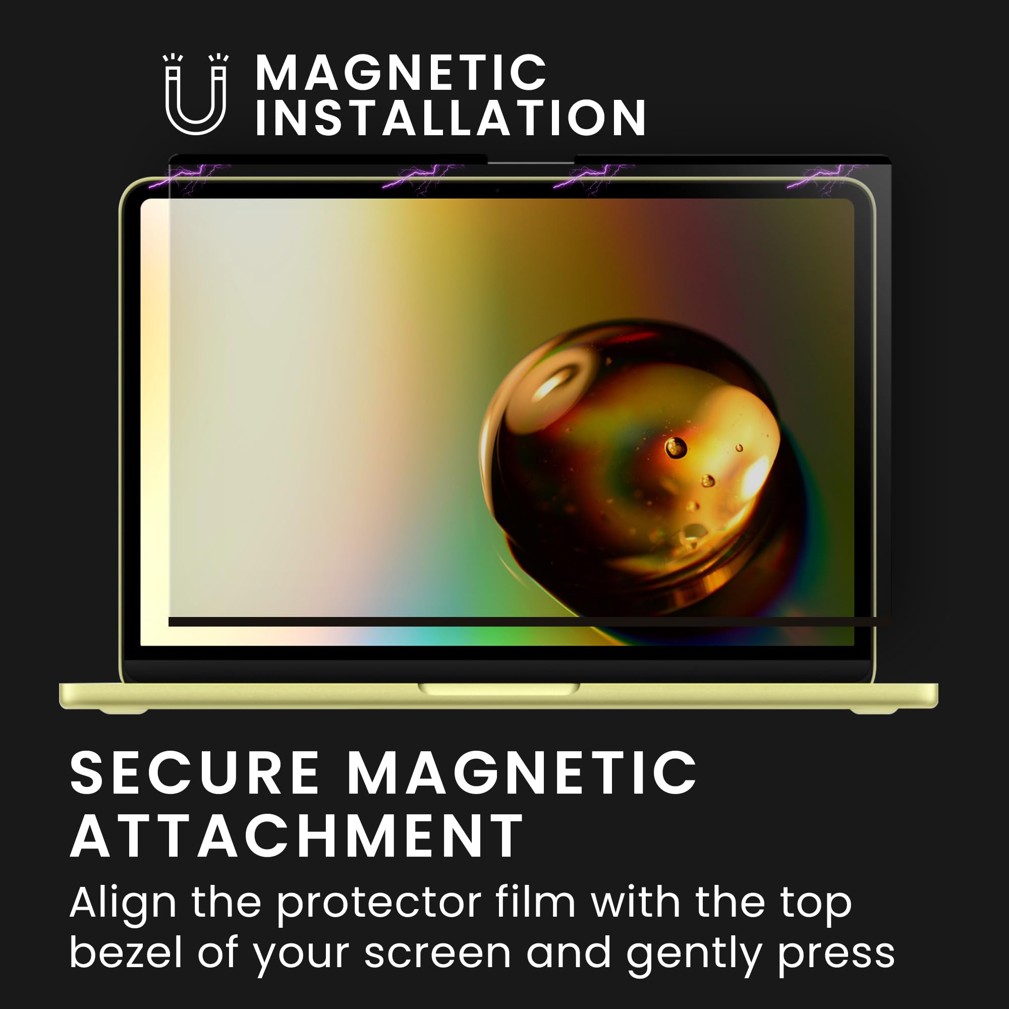 kwmobile Folia prywatności Apple MacBook Neo – magnetyczny filtr prywatności – filtr antyszpiegowski