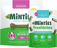 Vista 17 de Minties VetIQ - Golosinas dentales en hueso para perros, masticables dentales para perros medianos a grandes (más de 40 libras), 40