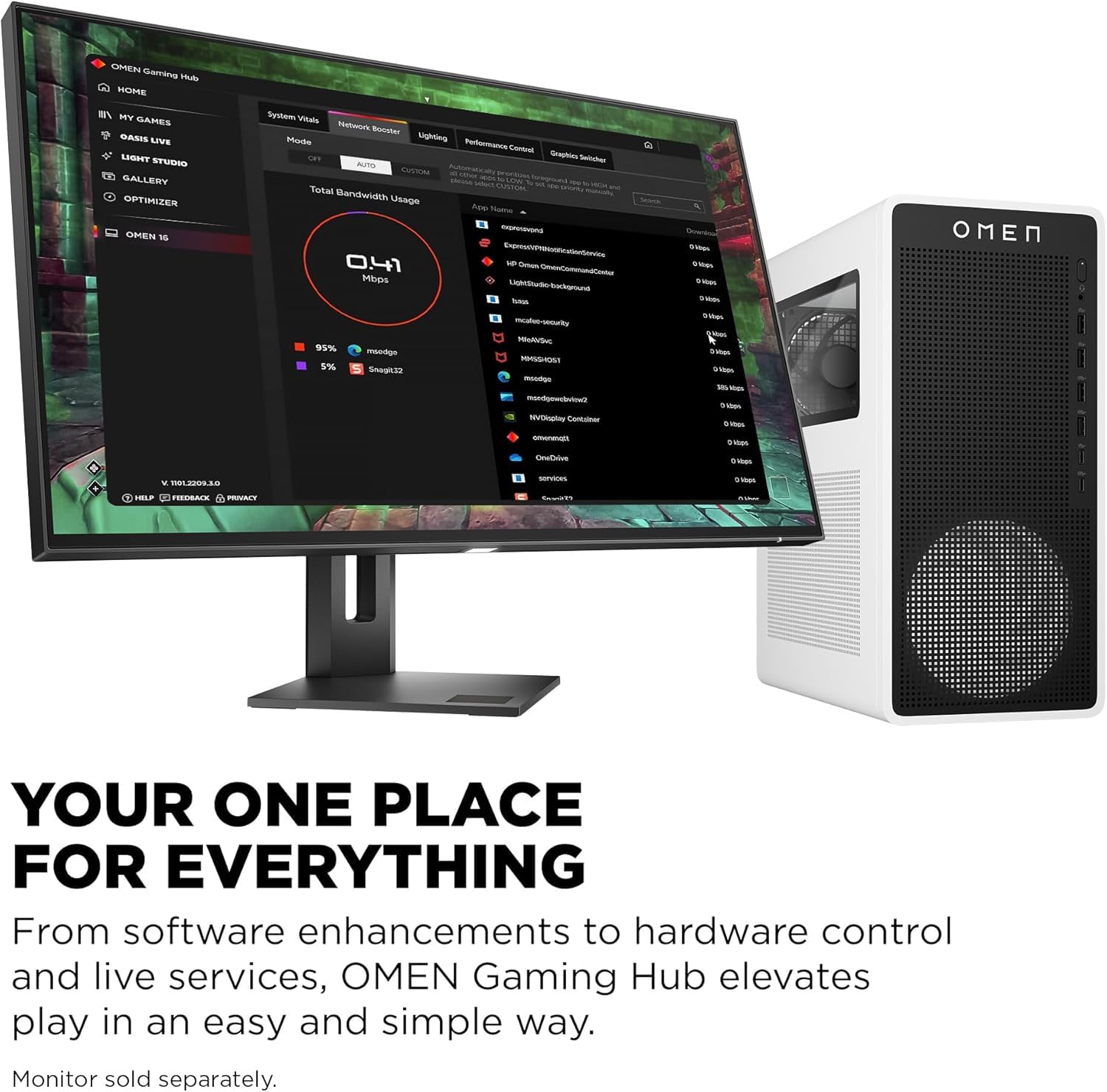 Amazon.com: HP OMEN 16L TG03 Gaming Desktop PC | Intel Ultra 7