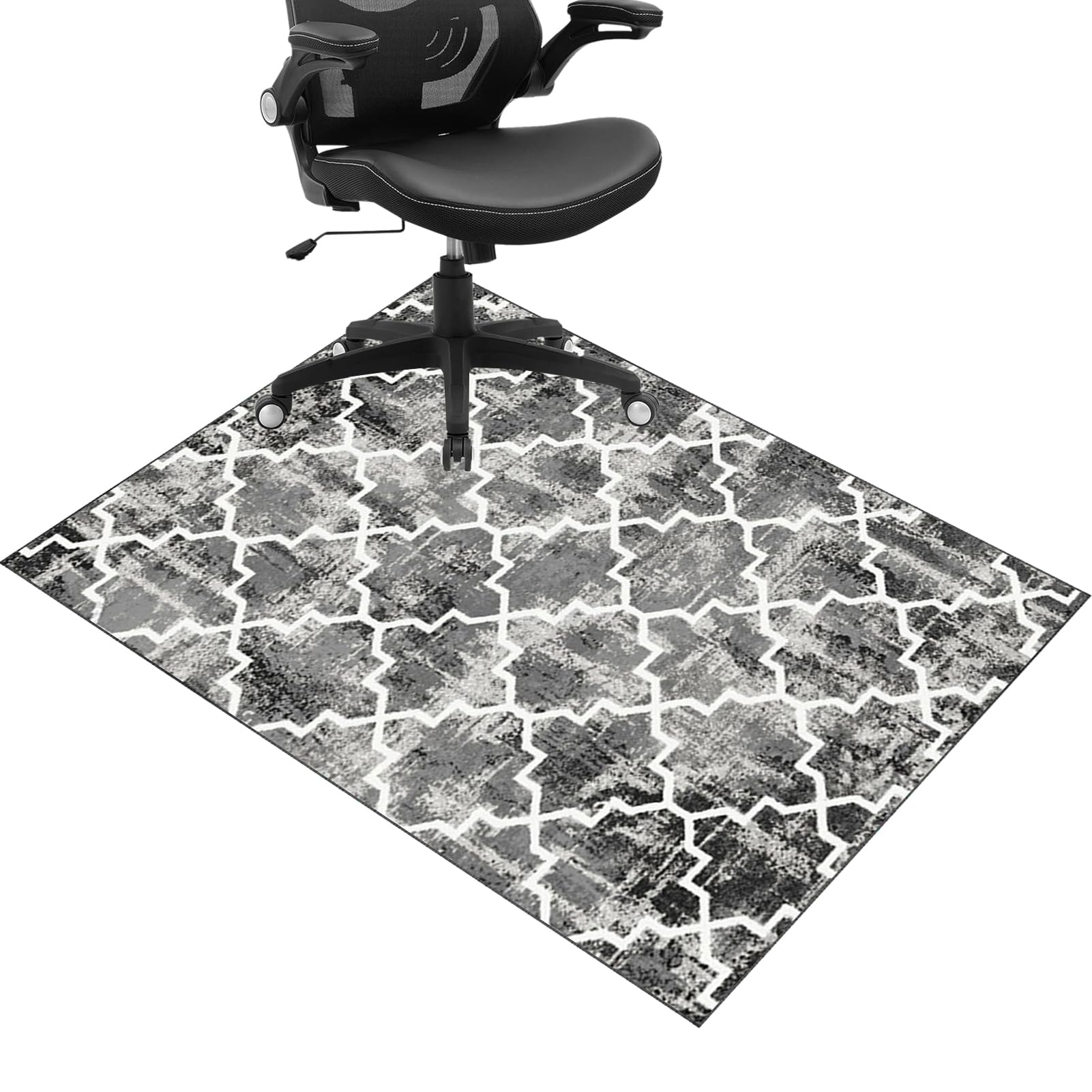 Office Chair Mat for Carpeted Floor, Computer Gaming Chair Mat, Heavy Duty Carpet Protector Chair Mat for Easy Glide, Carpet Chair Mats, Hardwood Floor Protector Mat for Home and Office 180 x 200 cm