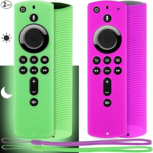 Vista 13 de Pinowu Firestick - Funda para mando a distancia (2 unidades) compatible con Fire TV Stick 4K Alexa Voice Remote Control (5.6 pulgadas 2ª generación)