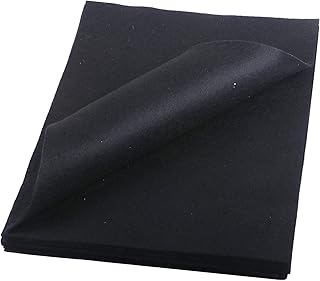 YYCRAFT Craft Soft Felt Sheets 9 Inch X 12 Inch - 24 Pcs Pack, Black