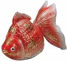 金魚 九谷焼 置物 陶器 九谷焼 5号金魚 黒彩