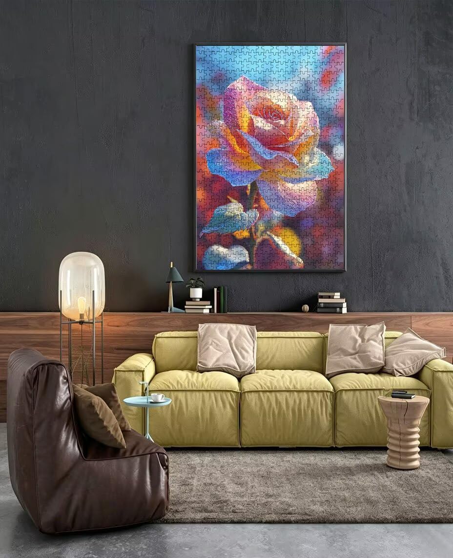 Kolorowe Płatki Puzzle 3000 Sztuk, Puzzle Dla Dorosłych Puzzle, Wyzwanie Puzzle Dekoracja Gry, Rozrywka Edukacyjna Gra dla całej rodziny, na prezent Dekoracja BXHZW7-97