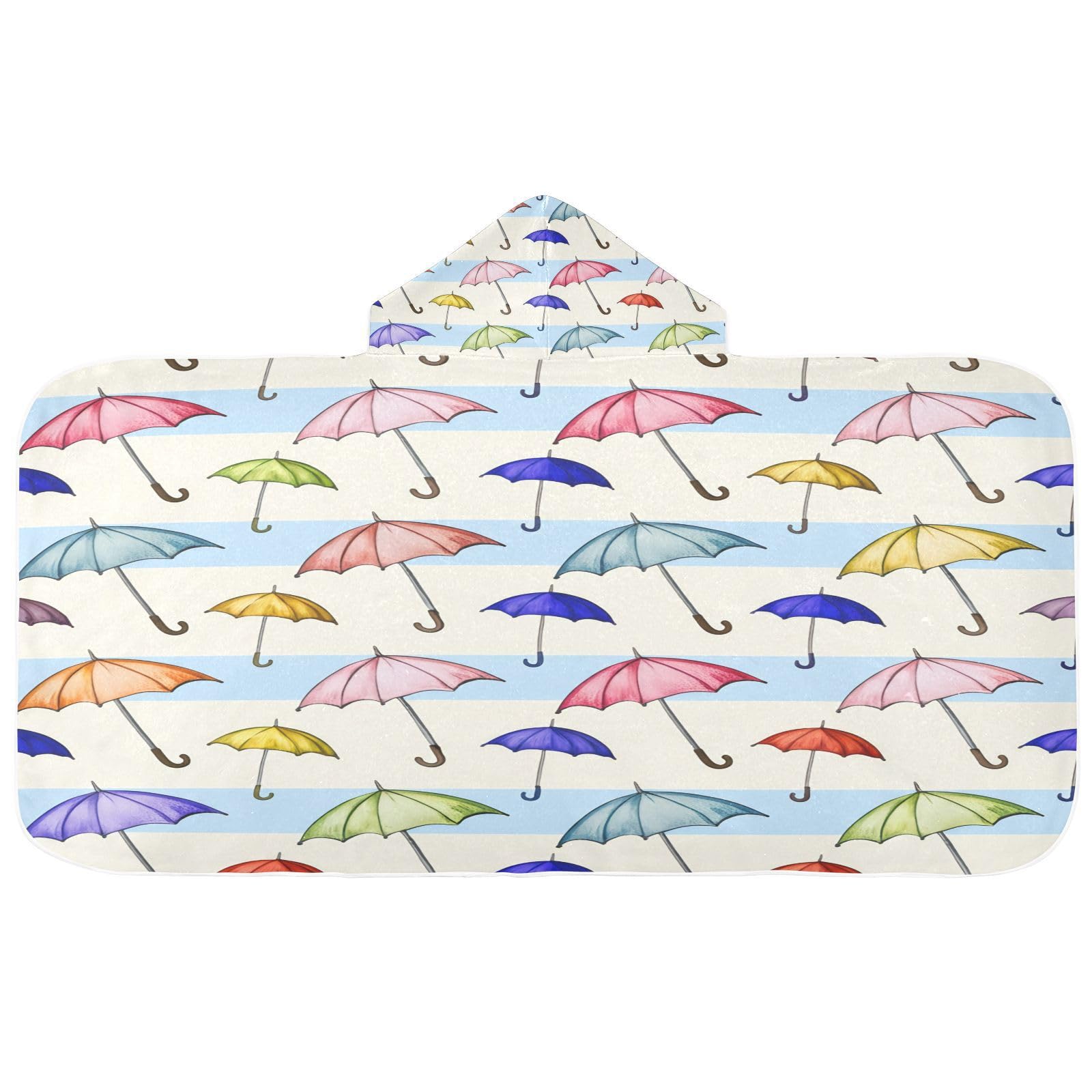 Nesatuwa Hooded Towel for Kids,Colorful Cartoon Umbrella Kids Beach Bath Towels Soft Absorbent Quick Dry Poncho Towel for Girls Boys