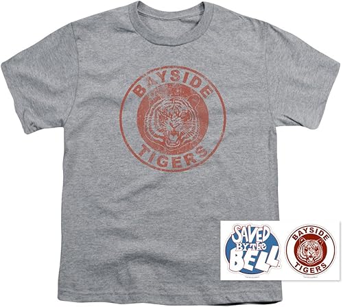 Miniatura 2 de Camiseta y calcomanías de Saved by The Bell Bayside Tigers para niños y niñas