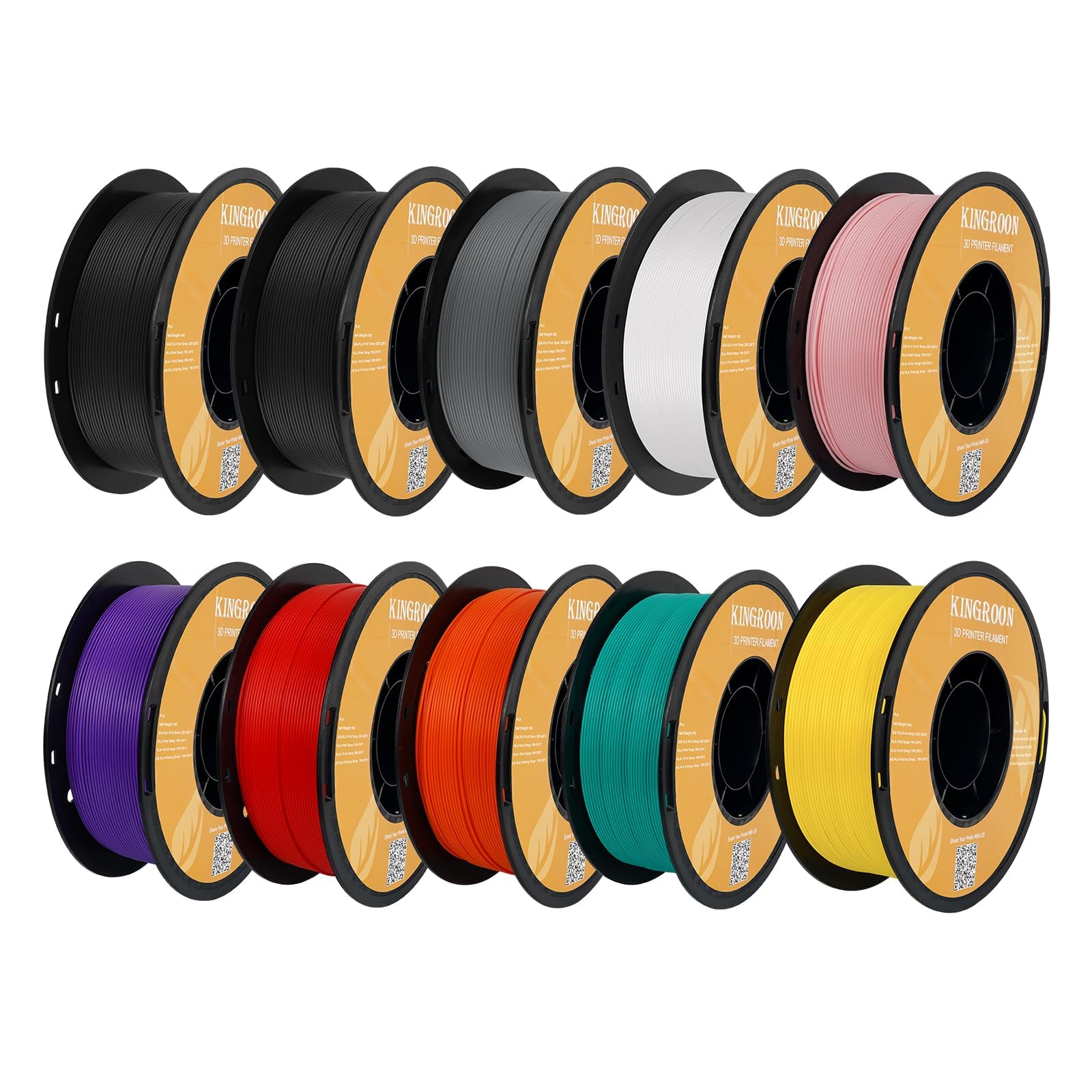 10kg Pack of High Speed 1.75mm PLA 3D Printer Filament