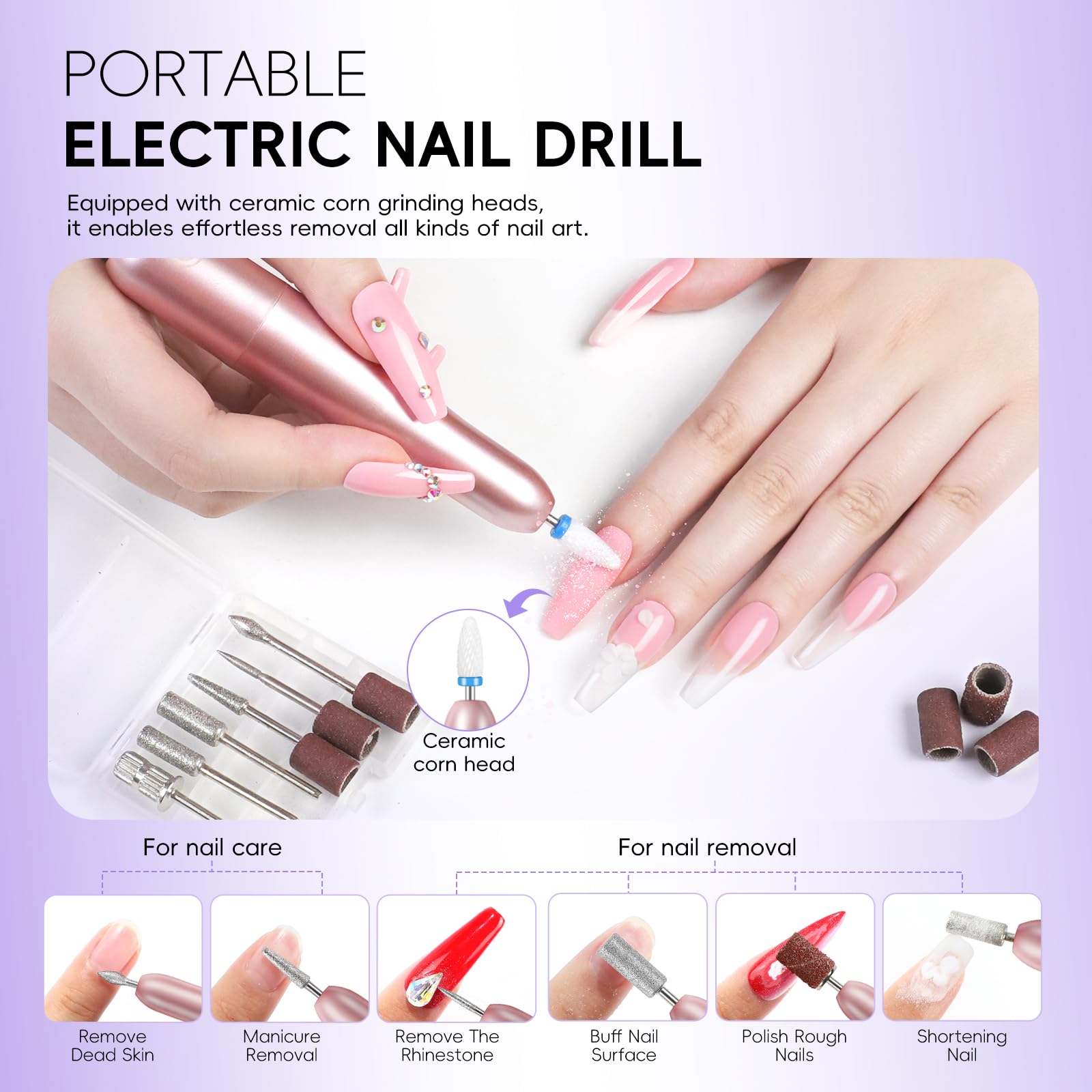 PEACECOLOR Kit Ongle Acrylique Complet En Gel Avec Ponceuse Pour Ongles, 11 Couleurs Poudre Acrylique, 3 Couleurs de Vernis à Ongles Gel et Outils Nail Art Pour Salon à Domicile