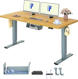FLEXISPOT Schreibtisch Höhenverstellbar Elektrisch, Dual Motor Ergonomischer Bürotisch mit 25 mm einteiliger Tischplatte 160x80 cm und Kabelmanagement, Memory Funktion & Höhenanzeige