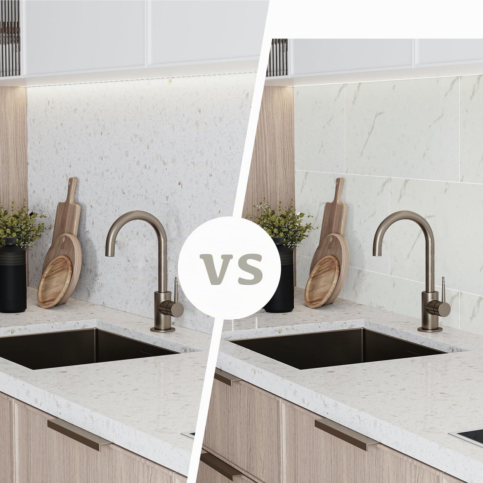 Alened Pegatinas autoadhesivas para azulejos de pared de mármol
