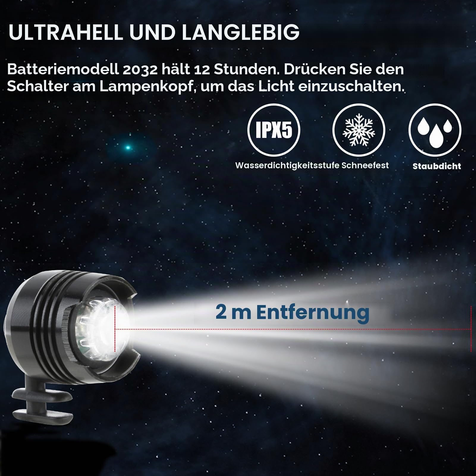 Scheinwerfer für Crocs, 2PCS lichter für Croc headlights Clogs Scheinwerfer IPX5 Wasserdichte Schuh Dekoration Scheinwerfer Croc mit 3 Lichtmodi für Nachtlaufen Joggen Camping Lesen Laufen
