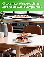 Vista 7 de Teoox 100% Compostable Oval Plates Biodegradable Plates, BPI-Certified Eco Paper Plates, Bagasse Platter Plates, Recyclable Paper Plates, Sugarcane