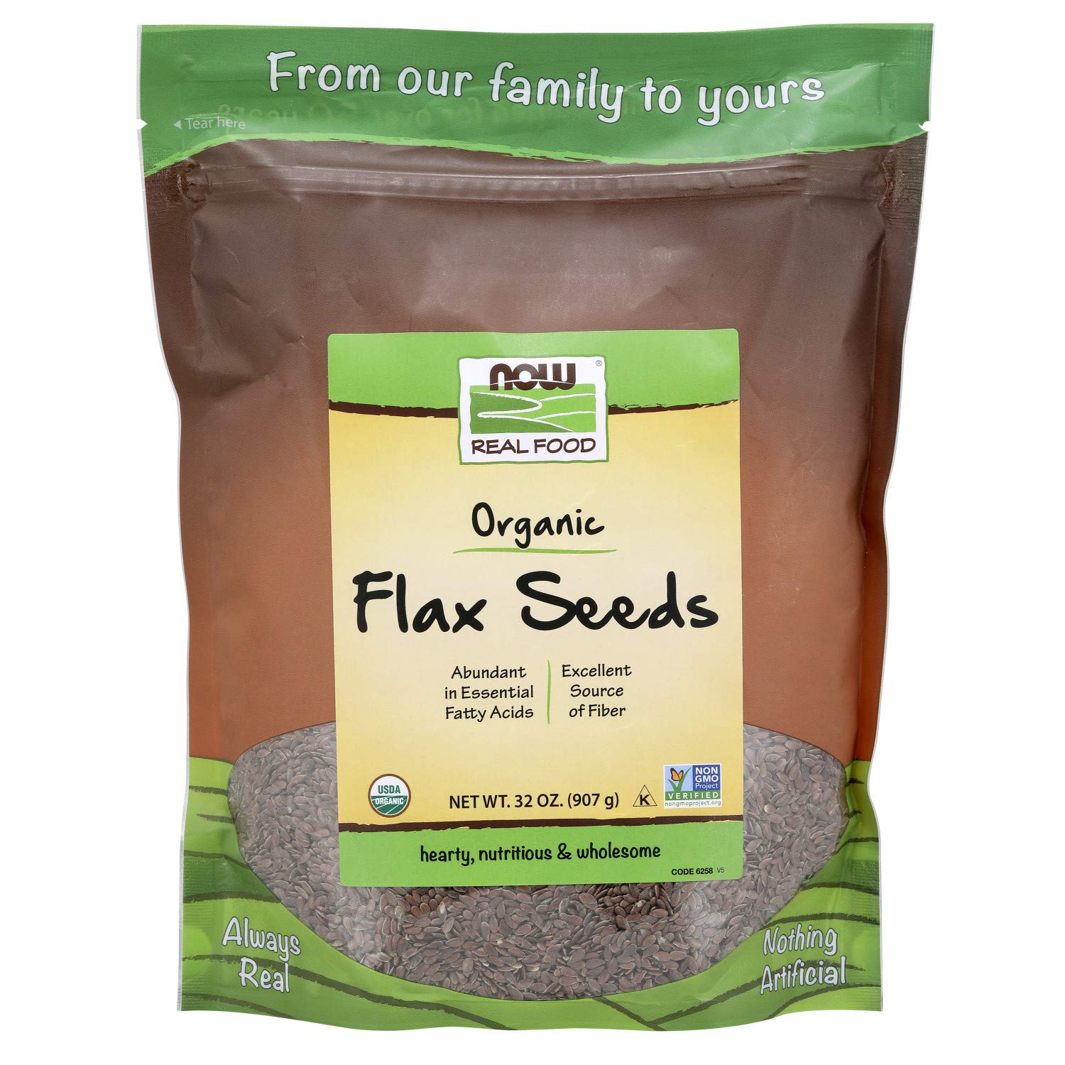 NOW Foods Organic Flax Seeds, 2 lbs Amazon.in Grocery & Gourmet Foods