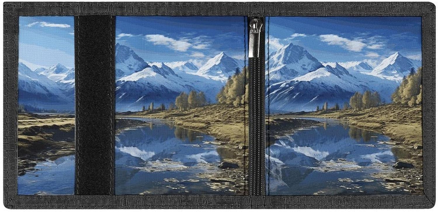Stylish Trifold Wallet Slim Minimalist Front Pocket Cards Purse image 4