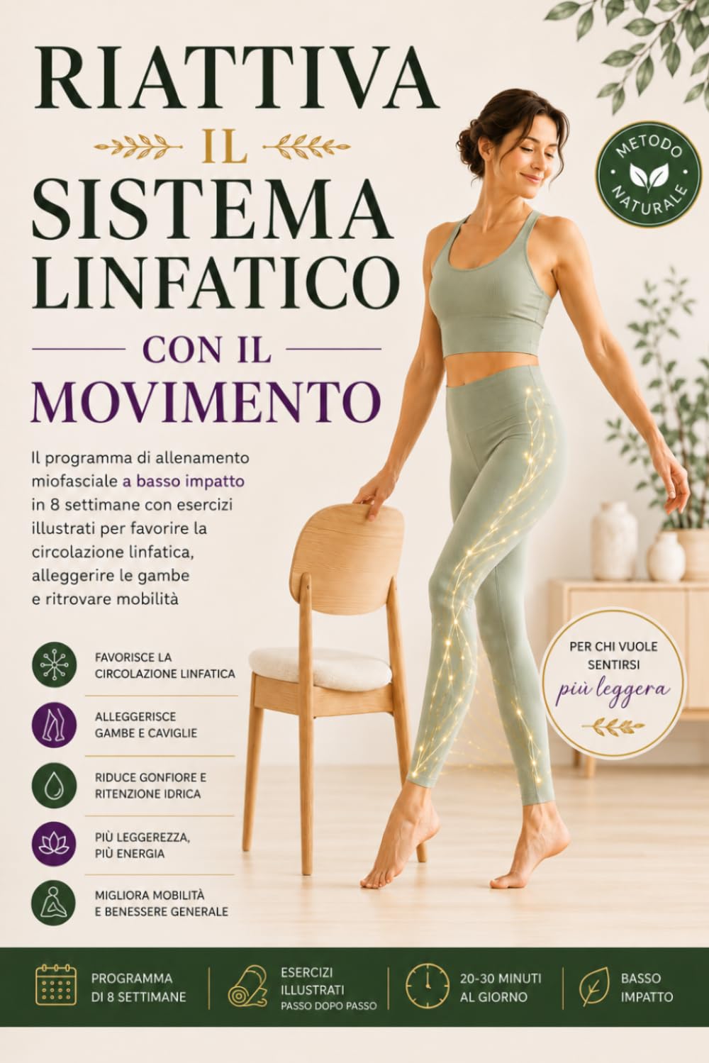 RIATTIVA IL SISTEMA LINFATICO CON IL MOVIMENTO: Il programma di allenamento miofasciale a basso impatto in 8 settimane con esercizi illustrati per ... alleggerire le gambe e ritrovare mobilità