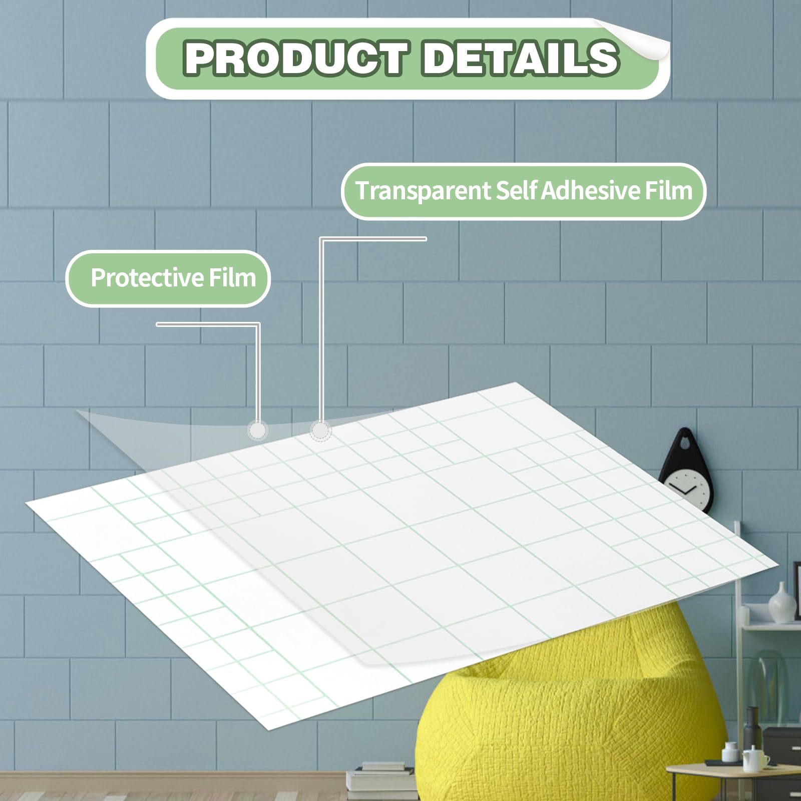 50 Self Sealing Laminating Sheets, 6 Inches Waterproof Clear Laminate Sheets, PVC No Machine Laminating Sheets - Image 3