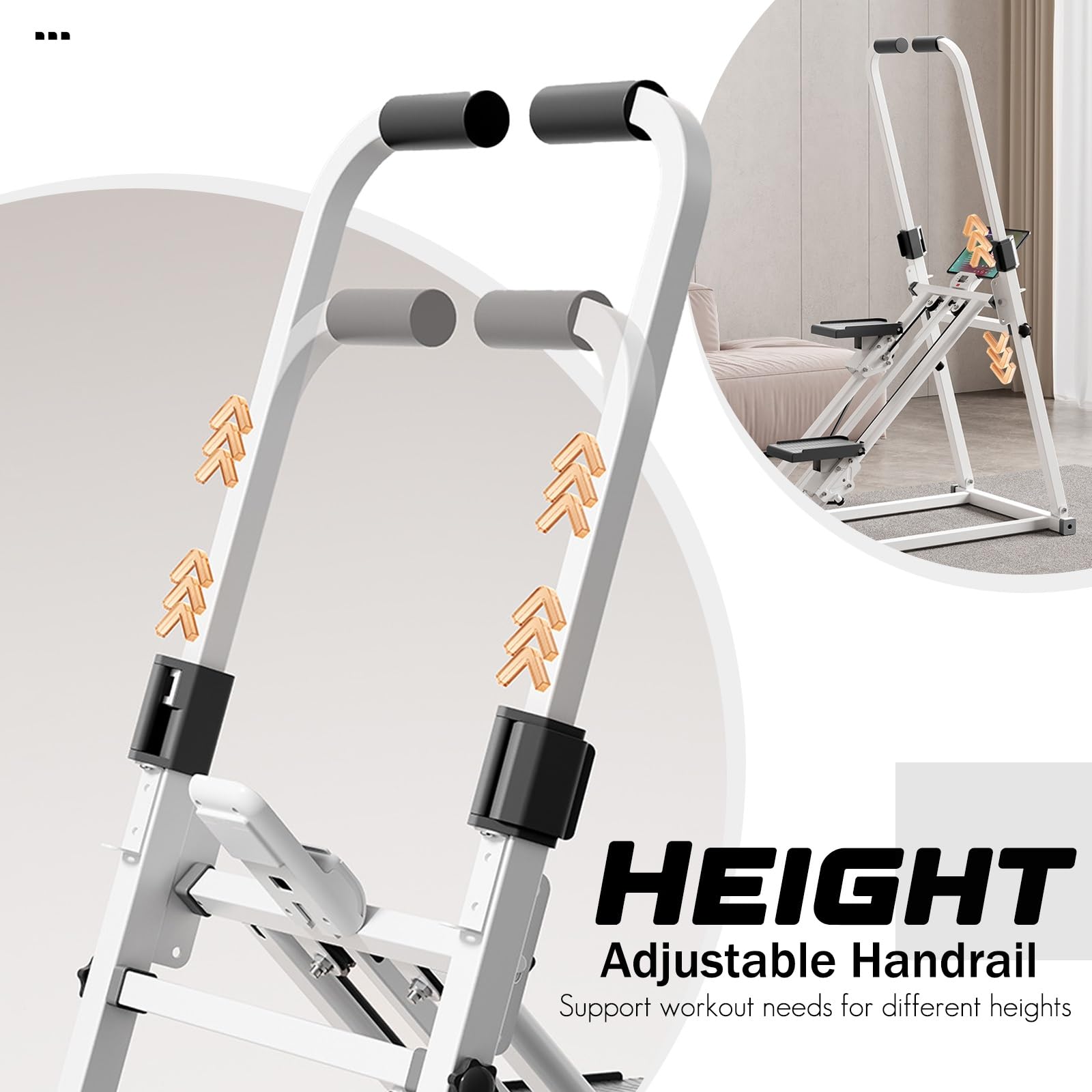 Stepper D'escalier Pliable - Grimpeur Vertical Pour Cardio à
