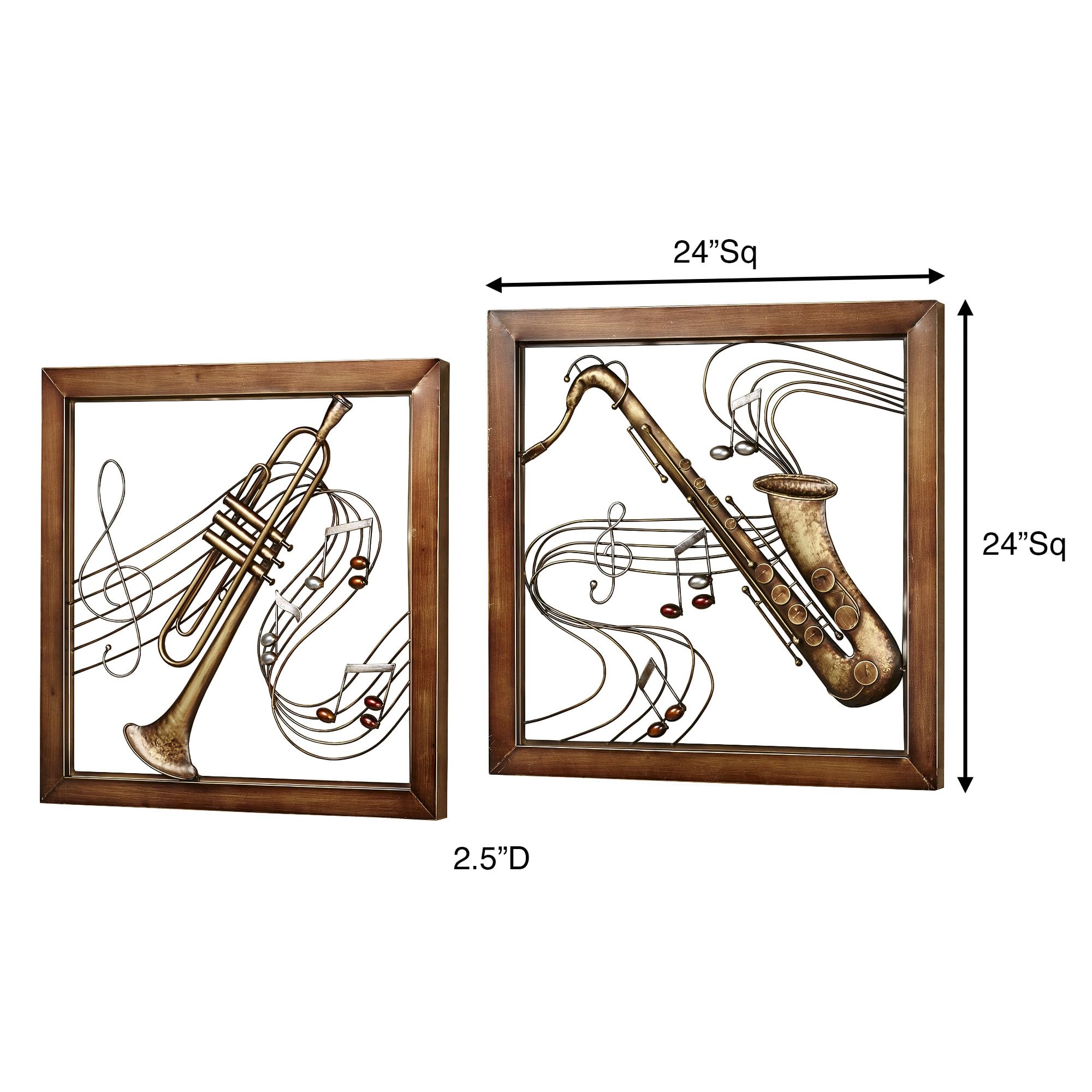 Amazon.com: Touch of Class Musical Harmony Wall Art Set of Two