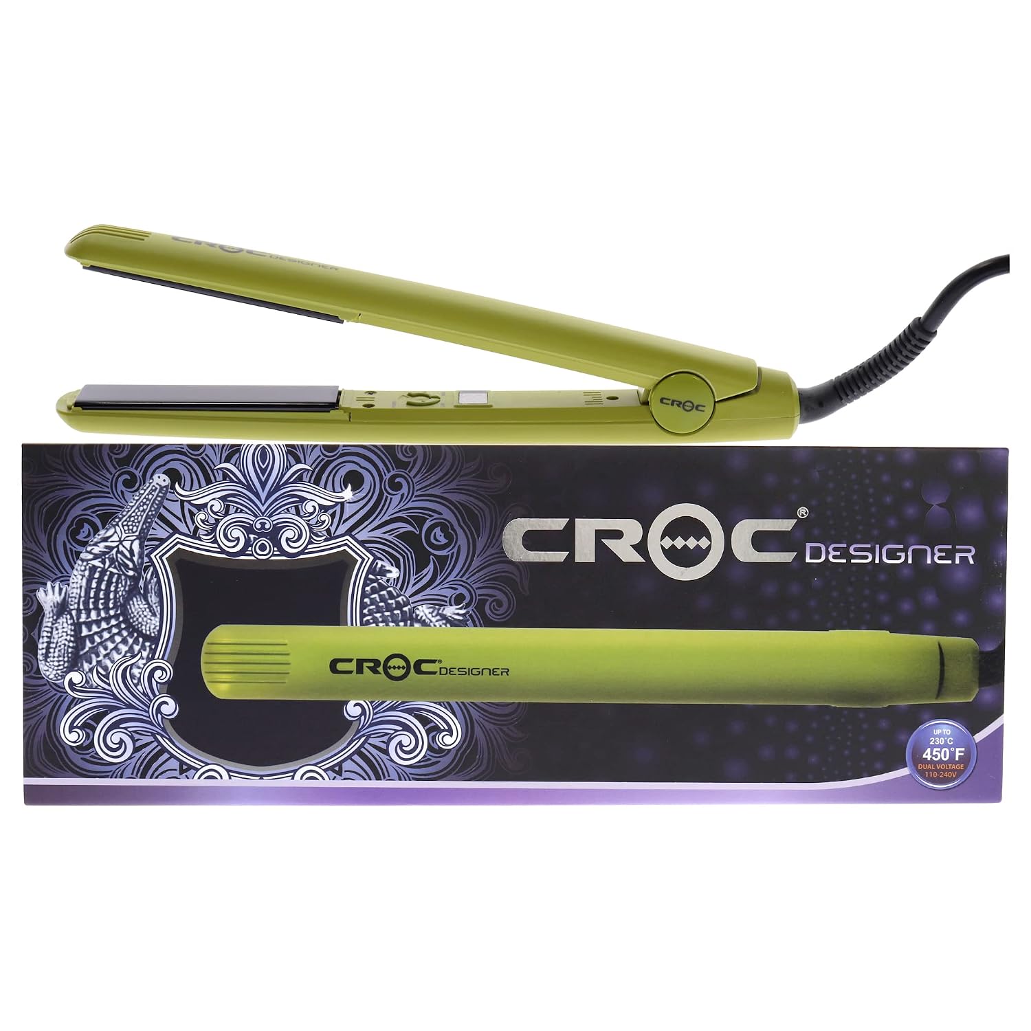 Amazon.com: CROC Plancha plana de diseño – Nano Titanium Ion Placas  flotantes Plancha de pelo, temperatura ajustable adecuada para todo tipo de  cabello verde : Belleza y Cuidado Personal