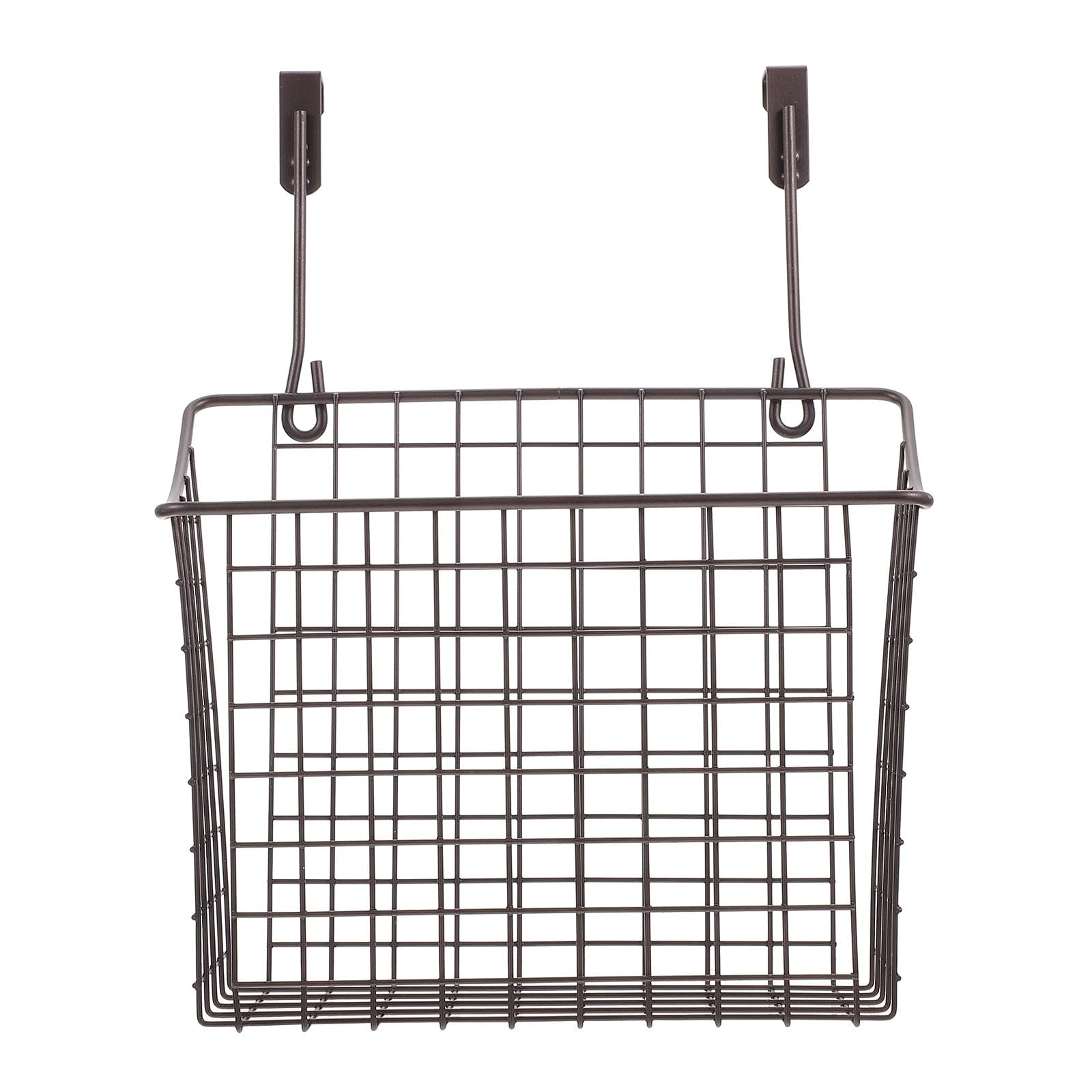 Cesta Colgante de Alambre de Hierro Negro para Armario de Cocina y Organización