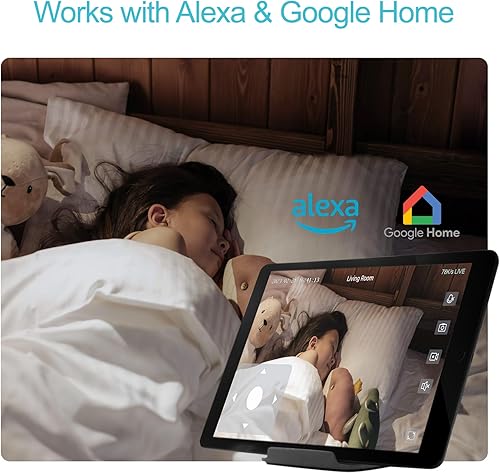 Miniatura 6 de woomo Cámara de seguridad para interiores, monitor de bebé WI-FI de 2.4 G  cámara para mascotas con aplicación de teléfono, reconocimiento de IA,