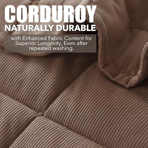 Vista 128 de KASENTEX - Juego de edredón lavable a máquina, cubrecama muy suave, ligero, lavado a la piedra, con costuras detalladas, matrimonial/queen con 2