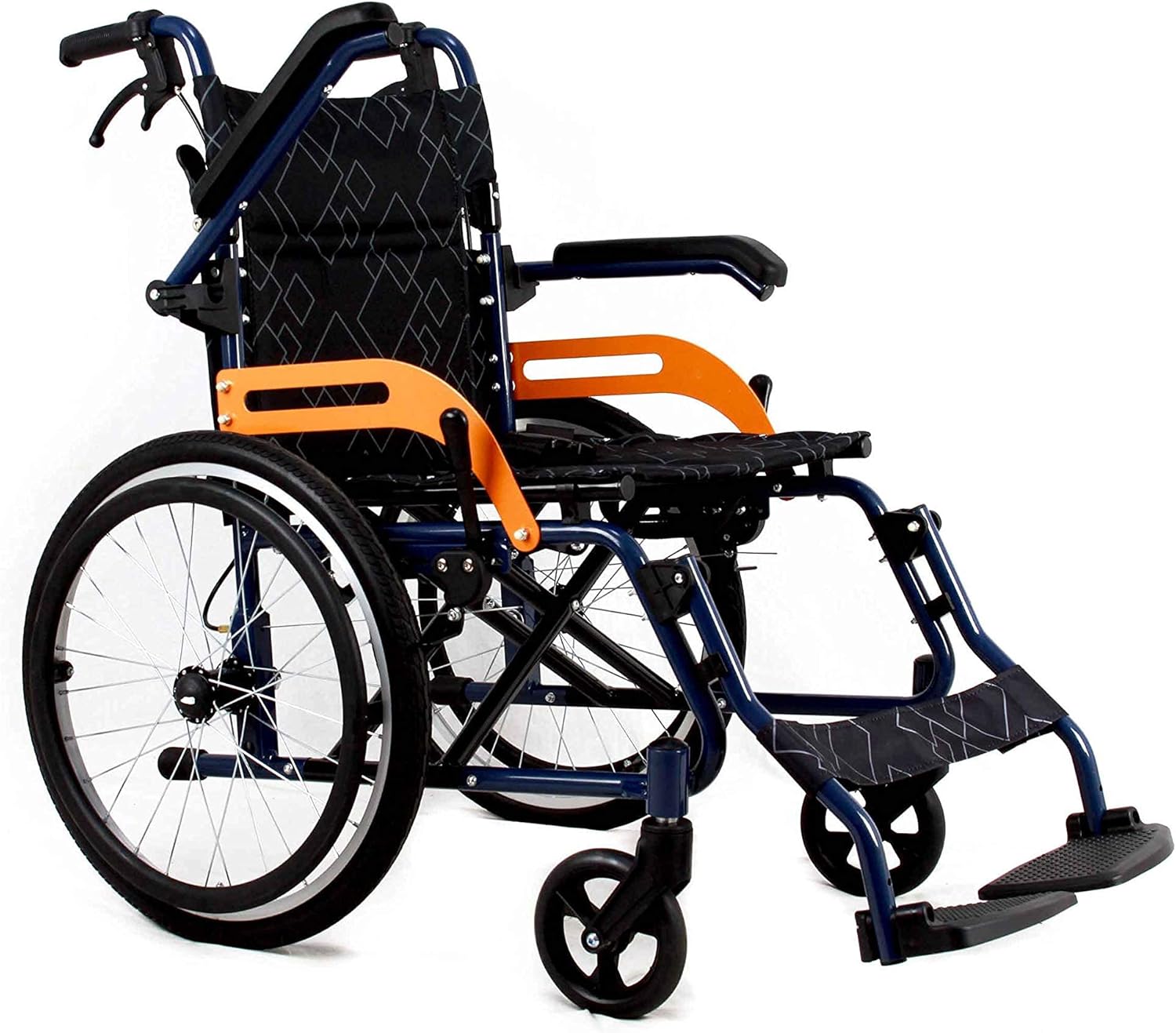 車椅子折りたたみ式スポーツ車椅子 折りたたみ式トラベル車椅子全地形 5 好評 軽量折りたたみ式手動自走式アルミニウム合金車椅子クイックリリースホイール