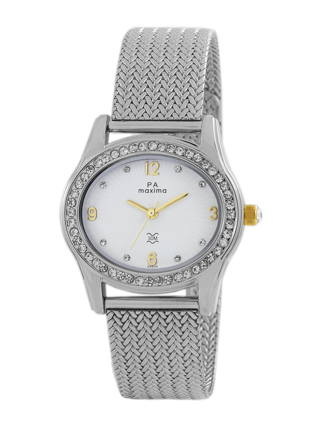 Maxima Stainless Steel Analog White Dial Women Watch - 48642Cmli, Silver Band (B07CSWX4YT) Amazon Price History, Amazon Price Tracker