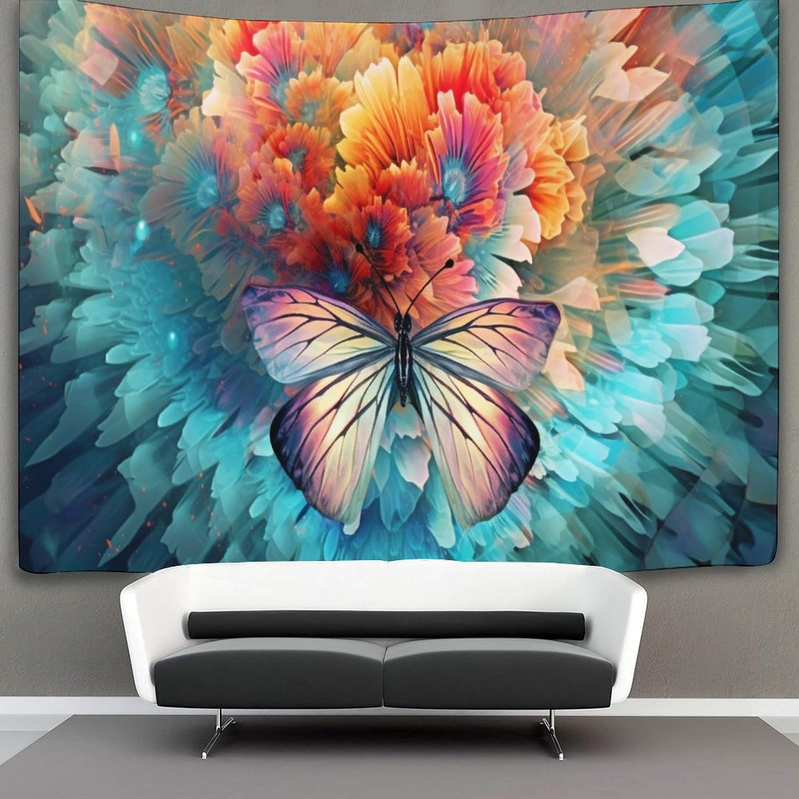 kaiyun Tapestry Wall Hanging Butterfly Art for Bedroom Living Room Dorm Decor 180cmx230cm